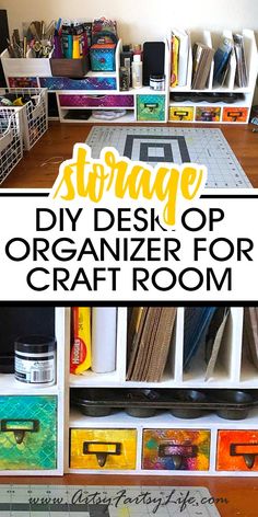 storage diy desk organizer for craft room