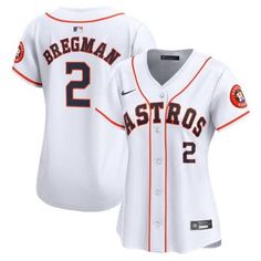 Rep your favorite Houston Astros player with this Alex Bregman Home Limited Player Jersey. This Nike jersey is inspired by the same jerseys your favorite player wears on the field, so you can feel like the real deal next time you're at the ballpark. The breathable, moisture-wicking fabric will keep you cool and dry even during the dog days of summer. This item is non-returnable Nike Limited Vapor Premier chassis is made with breathable, high-performance fabric that improves mobility and moisture Alex Bregman, Dog Days Of Summer, Nike Jersey, Summer Heat, Houston Astros, Performance Fabric, Green Bay, Moisture Wicking Fabric, Favorite Team