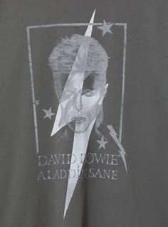 a t - shirt with the image of david rowane on it