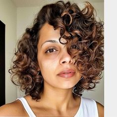 Perm With Side Bangs, Spiral Perm Short Hair Curly Bob, Perm Hairstyles