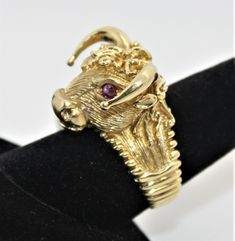 Handmade 14K Yellow Gold Bull Head Ruby Ring Made for zodiac Taurus Perfect gift for your loved one Ring length approximately; 34 mm Ring width approximately;24.10mm Total ring weigh 22.70g Item will be placed into a gift box. Free domestic shipping. Luxury Yellow Gold Ruby Ring In Sterling Silver, Exquisite Multi-stone Yellow Gold Ruby Ring, Yellow Gold Opal Ring, Multi-stone 14k Gold Ruby Ring For Gift, Pink Sapphire Diamond Ring, Bull Ring, Luxury Multi-stone Ruby Ring In 14k Gold, Rubin Ring, Zodiac Taurus