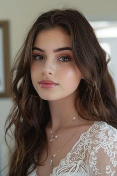 Struggling to find the perfect prom makeup look? Skip the endless scrolling on Pinterest. I’m going to share 27 prom makeup look ideas that are trending right now, to complement any dress, and truly capture Soft Glam Sweet 16 Makeup, Subtle Makeup For Prom, Soft Glam Neutral Makeup, Settle Makeup Looks, Light Makeup Ideas Natural, Light Makeup For Wedding Guest, Airy Makeup Looks, Minimal Prom Makeup, Natural Makeup Looks For Graduation