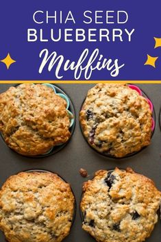 Blueberry chia seed muffins Chia Seed Muffin Recipes, Healthy Blueberry Muffins Oatmeal, High Fiber Blueberry Muffins, Blueberry Flax Muffins, Blueberry Oat Greek Yogurt Muffins, While Wheat Blueberry Muffins, High Fiber Muffins, Wheat Blueberry Muffins, Fiber Muffin