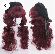 Cool Hairstyles Anime, Clothes From Different Cultures, Cute Female Hairstyles, Majestic Hairstyles, Fantasy Hair Styles, Cool Wigs, Cute Wigs, Long Wavy Curly Hair, Harajuku Wigs