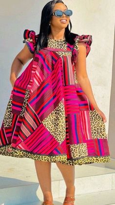 Simple Kitenge Dress Design, Materials Styles For Ladies Gown, Ankara A Line Dress, Mini Kaba, Latest African Styles, African Traditional Wear, Classy Short Dresses, African Print Tops, Dresses For Pregnant Women