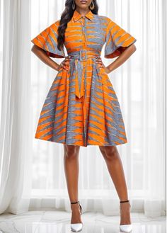 Color:Orange;Size:S;Size:M;Size:L;Size:XL;Size:XXL;Package Contents:1 X Dress;Occasion:Other;Style:Bohemian; Offshoulder Ankara Dress, Ankara Work Outfits, Elegant Dresses Plus Size, Latest Dress For Women, Shift Dresses, Ankara Dress, African Print Fashion Dresses, Dress Sale, Latest Dresses