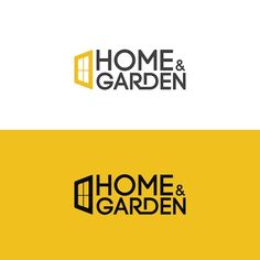 the logo for home and garden, which is designed to look like an open window