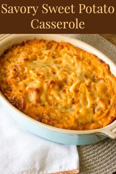 a casserole dish is shown with the title above it