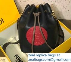 Luxury Large Capacity Bucket Bag For On-the-go, High-end Luxury Bucket Bag With Single Compartment, Fendi Bucket Bag Mon Tresor, Luxury Bucket Bag With Adjustable Strap For On-the-go, Red Bucket Bag With Gold-tone Hardware For Shopping, Bucket Bag, Black Red, Luxury Bags, Fendi