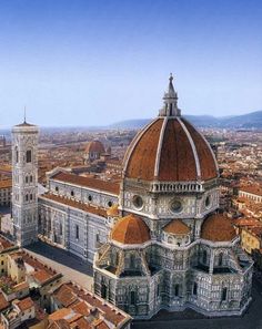 an aerial view of the cathedral and surrounding buildings