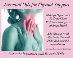 Post Thyroidectomy, Essential Oils For Thyroid, Eo Blends, Thyroid Imbalance, Roller Blends, Myrrh Essential Oil, Thyroid Support, Doterra Essential Oils Recipes, Essential Oil Remedy