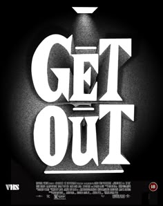 the movie poster for get out