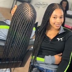 Feedin Ponytail, Lemonade Braids Hairstyles, Lemonade Braids, Blonde Box Braids, Feed In Braids Hairstyles, Braids Styles, African Hair Braiding Styles, Long Box Braids, Box Braids Hairstyles For Black Women