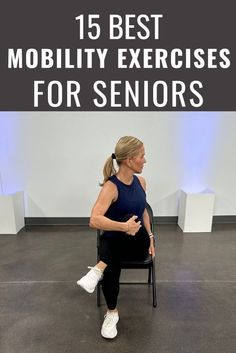 Stay active and independent with these 15 essential mobility exercises for seniors! Discover a world of strength, balance, and vitality as you age gracefully. Ankle Strength, Ankle Strengthening Exercises, Ankle Exercises, Exercises For Seniors, Seated Exercises, Strength Exercises, Basic Workout, Chair Exercises