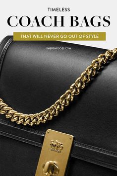 Coach is one of those classic handbag brands that come and go, but always remain stylish. Here are the best vintage coach handbags and coach styles to shop for, if you like timeless bags and accessories. #coach #coachbag #vintagecoach #vintagebags #vintagestyle #classicstyle #handbags #shoulderbags Coach Rogue Bag, Coach Rogue, Bag Styles, Coach Logo, 60 Fashion