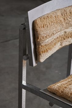 a chair that has some kind of fabric on it