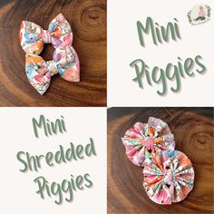 Big Bows are approximately 5 in. and Mini Piggies are approximately 2.5 in. and are sold as a set of 2. Our bows have sewn centers, so you won't have to worry about your little one pulling them apart! This also gives you the flexibility to move the clip or nylon to make your bow stand tall or lay flat. All clips will be secured to bows with a dab of glue. The nylon headbands we use are super soft and stretchy. One size fits most, baby - adult. *As with any baby item, please do not leave on for l Diy Baby Bows Headbands, Bow Business, Bow Stand, Diy Baby Bows, Baby Bow Clips, Bow Tie Hair, Fonts Handwriting, Bow Ideas, Handwriting Alphabet