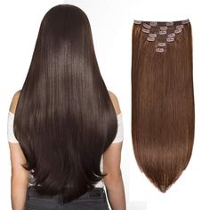 PRICES MAY VARY. 【Remy Human High Quality Hair--Long-Lasting and Reusable】-- 100% remy human hair extensions. Thick & full ends,softness, glossy shine, silky texture, no tangles, no shedding. can be washed, straighten, curled, etc.They offer a natural and comfortable experience, satisfying the preferences of individuals who are looking for a natural and seamless look. With careful care, clip in hair extensions can last up to 4 months or more. 【7 pcs per pack & Recommended Usage】--7 pieces 120g w Hair Clip In Extensions, Hair Extensions Clip, Seamless Hair Extensions, Extensions Clip In, Real Hair Extensions, Hair Extension Clips, Real Human Hair Extensions, Human Hair Clip Ins, Weft Hair Extensions