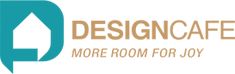 the logo for design cafe more room for joy