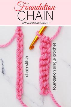 Crochet Foundation Chain Crochet Chain Blanket, How To Start Crochet Without Chain, Starting Crochet Without Chain, Single Crochet Foundation Chain How To Make, Sc Foundation Chain, How To Crochet A Chain, How To Start Crochet Chain, How To Start A Crochet Chain, Start Crochet Chain