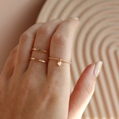 Charm up our classic spiral ring with this dainty heart charm. A playful 'I love you' for Valentine's Day or every day! - 14k Gold Filled - Designer: Token Charm Ring, Spiral Ring, Jewelry Charms, Charm Rings, Sterling Silver Heart, White Ring, Water Proof, Gold Jewellery, Custom Rings