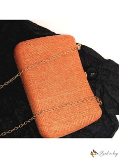 Bird in Bag - Fashionable Orange Womens Evening Wear Chic Brown Spring Clutch, Elegant Clutch As Fashion Accessory For Spring, Elegant Spring Fashion Accessory Clutch, Chic Spring Fabric Bag, Elegant Rectangular Clutch For Fall, Elegant Fall Rectangular Clutch, Elegant Rectangular Fall Clutch, Elegant Orange Clutch For Party, Elegant Party Bags For Fall