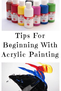 the tips for beginning with acrylic painting are in this postcard, and it's easy to use