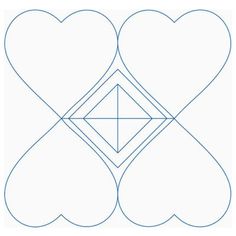 three heart shapes with the center surrounded by two smaller hearts, each in different sizes