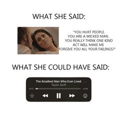 an ad for the movie what she said, which features a photo of a man and woman