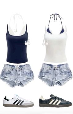 #outfits #matching #summer Matching Outfits Best Friend Aesthetic, Matching Outfit Ideas, Bff Outfits Matching, Duo Outfits, Pjo Dr, Matching Fits, Holiday Outfits Summer, Preppy Fits