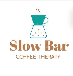 the logo for slow bar coffee therapy