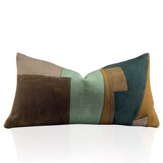 a pillow that has been made to look like it is in different colors and shapes