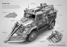 Kombi Motorhome, Apocalypse Art, Bug Out Vehicle, Apocalypse Survival, Zombie Survival, Expedition Vehicle, Futuristic Cars