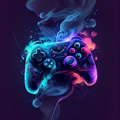 Foto ilustración de joystick de gamepad ... | Premium Photo #Freepik #photo #joystick #xbox #nintendo #play-station Game Controller Art, Control Xbox, 4k Gaming Wallpaper, Game Wallpaper Iphone, Drawing Software, Photo Games, Best Gaming Wallpapers, Gaming Wallpapers, Cool Wallpapers Art