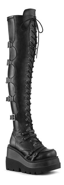 SHAKER-350 Platform High Boots, Thigh High Platform Boots, Plus Size Leather, Punk Cosplay, Womens Thigh High Boots, Boots Plus Size, Shop Boots Online, Women's Over The Knee Boots, Girl Boots