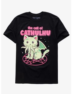 The Call Of Cathulhu T-Shirt By Thiago Correa Mha Figures, Streetwear Moodboard, Christmas List For Santa, Emo Clothes, Goth Outfit, Outfits Female, Button Ups, Kawaii Goth