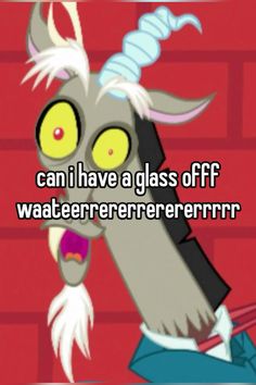 an animated unicorn with the caption can i have a glass off water reenerer?