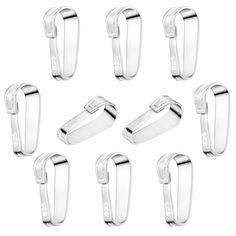 six pairs of stainless steel clip clips for hair and nails, set of 8 pieces