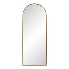 an arched mirror on a white background