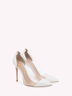 Buy PLEXI for USD 815.00 | Gianvito Rossi United States Luxury Pointed Heels With 4-inch Heel, Luxury High Heels With Translucent Outsole, Clear Leather High Heels, Modern Clear Pointed Toe Heels, Formal Clear Heels With Contrasting Heel Counter, Elegant Clear Heels With Branded Heel Counter, Evening Patent Leather Heels With Translucent Outsole, Clear Leather Heels For Evening, Clear Pointed Toe Heels For Formal Occasions