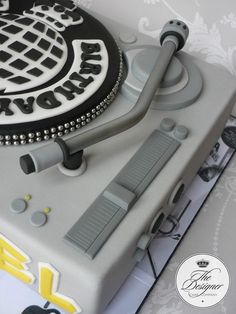 a cake that is shaped like a video game controller