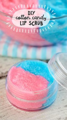 this diy cotton candy lip scrub is so easy to make