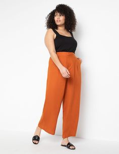 Linen Pants Outfit Plus Size, Plus Size Linen Pants Outfit, Styling Wide Leg Pants, Plus Size Wide Leg Pants, Wide Leg Pants Plus Size, Plus Size Wide Leg, Linen Pants Outfit, Best Places To Shop, Wide Leg Pants Outfits