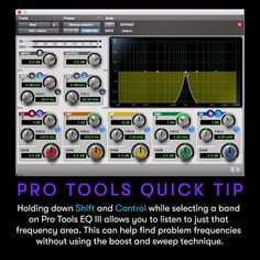 the pro tools quick tip on how to use it