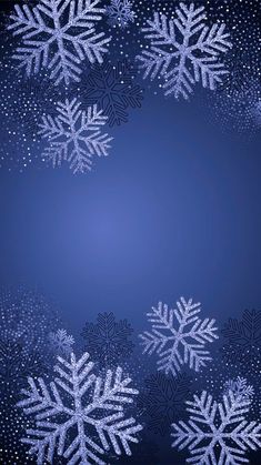 snowflakes on a black background with space for text