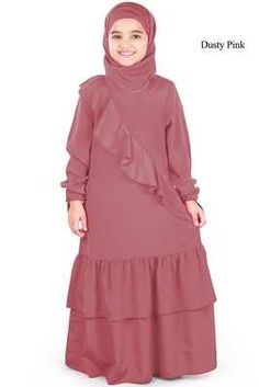 Children Abaya Style, Purple Plain, Kaftan Pattern, Pink Plain, Antique Jewellery Online, Formal Occasion Dress