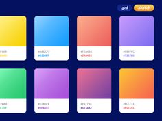 the color picker is shown with different colors