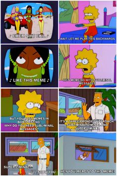 the simpsons characters are talking to each other