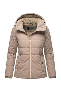 Warme wasserdichte Steppjacke mit Kapuze Blazer Jacket, Winter Jackets, Blazer, Clothes For Women, Grey, Clothes