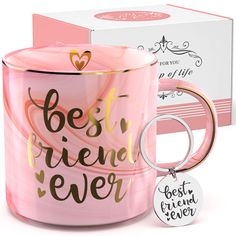 PRICES MAY VARY. 💕 Best Friend Ever 💕 - Give your pals friendship gifts that will make her laugh. BEST-FRIEND-EVER quote will make the friendship more cherished. This is an ideal gift to express the depth of your bond between you and your best friend. 🎁 The Best Gifts To Celebrate Your Friendship💕 - If you’re looking for a present for your friend, this BEST-FRIEND-EVER novelty mug is exactly what you need. It is worthy offering a CUTE & PRETTY mug which can stay with your friend over time to Best Wife Ever, Matching Keychain, Presents For Best Friends, Gifts For Aunt, Best Gifts For Mom, Cute Coffee Mugs, Best Mom Ever, Novelty Mugs, Pink Ceramic